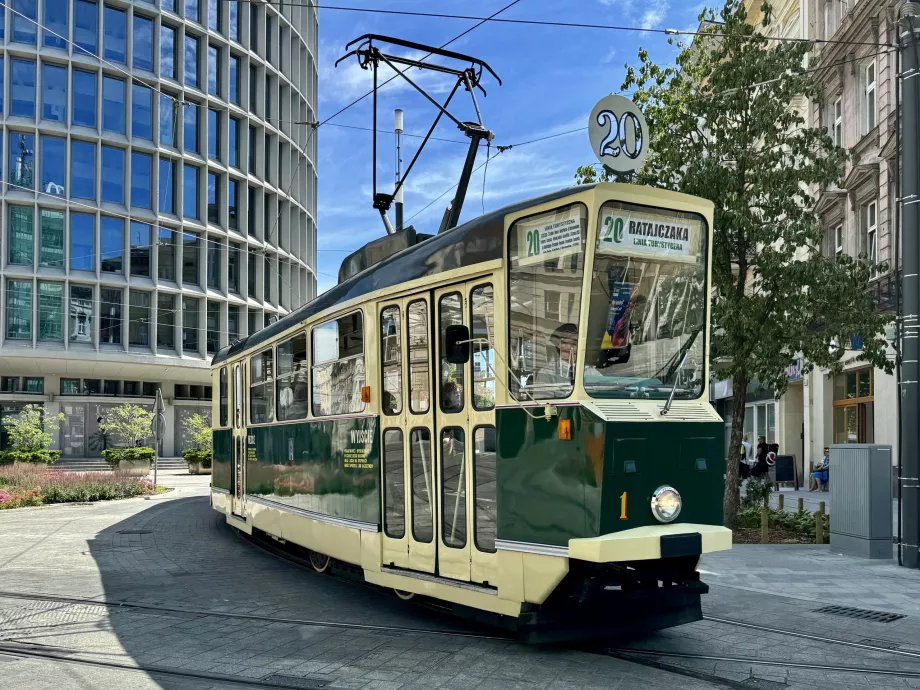 Historische Straßenbahnlinie Nr. 20