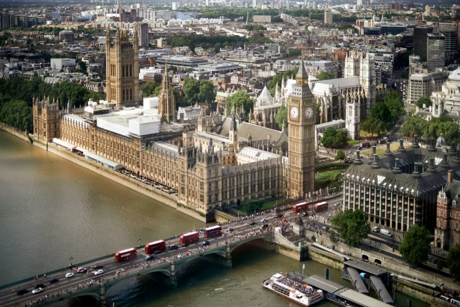 Blick auf Big Ben und Westminster