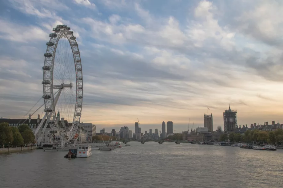 Blick auf das London Eye