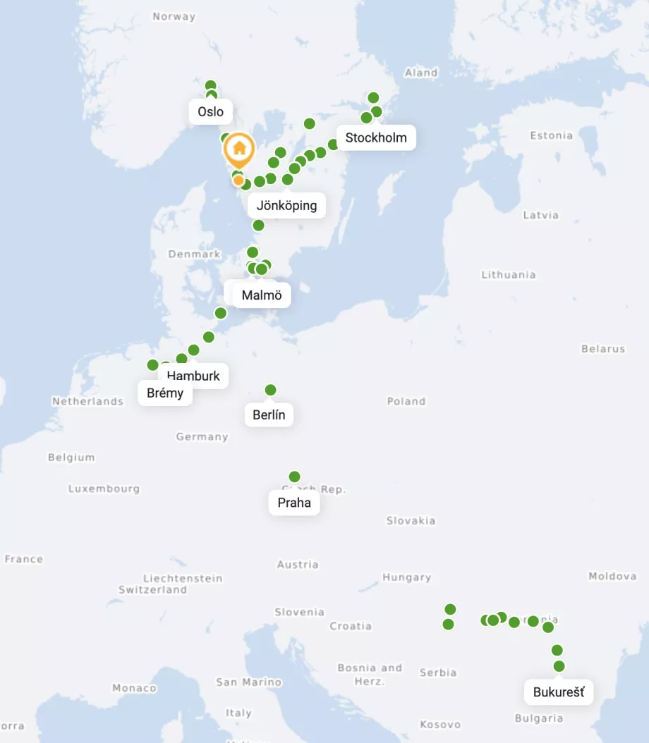 Flixbus-Busse nach Göteborg