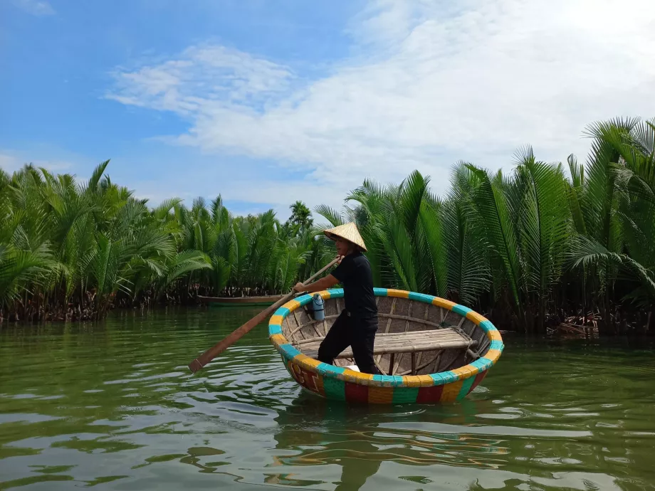 Bambusboot, Hoi An, Vietnam